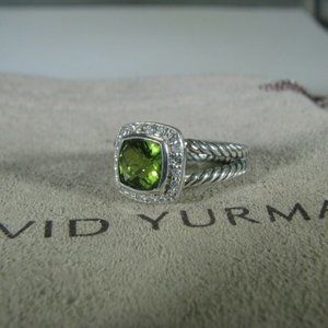 David Yurman Petite Albion Peridot Ring